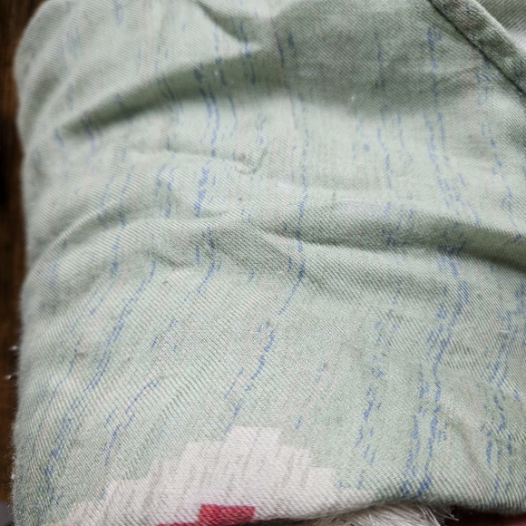 Double D Ranch Green Aztec Print Love The World Away Poncho Size L/XL - Picture 15 of 15